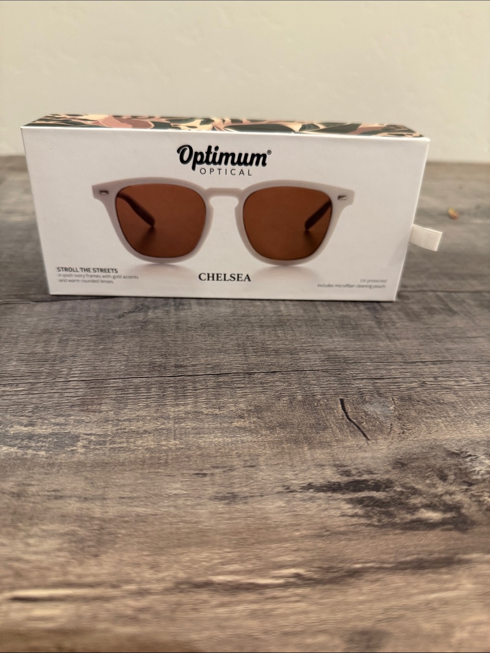 Chelsea Men's Sunglasses - Brown Lenses, White Frame